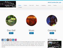 Tablet Screenshot of ncdiscjam.com